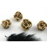 Rose Fimo 10.5mm-Beige blanc X 1