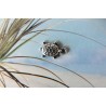 Breloque Tortue 15mm argenté vieilli  x1