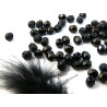 Facettes de Bohême 4mm Jet x 50