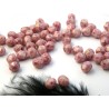 Facettes  4mm rose-snow white lila picasso x 50