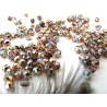Facettes de Bohême 4mm crystal copper rainbow x 50
