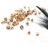 Facettes  4mm rosaline capri gold x 50