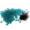 Facettes de Bohême 4mm Bleu zircon  x 50