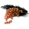 Facettes 4mm orange crystal luster x 50