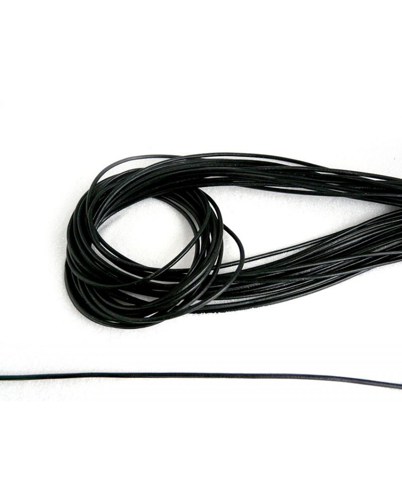 Cordon- cuir-noir-noir2mm X 105 cm