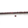 Grenat 5mm lisse Rouge Grade A par 15
