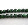 Zoisite facettée 12mm vert et  noir X 1