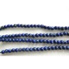 lapis lazuli lisse 4mm bleu X 20