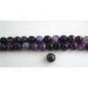 Agate de Madagascar facettée10mm  violet X 5