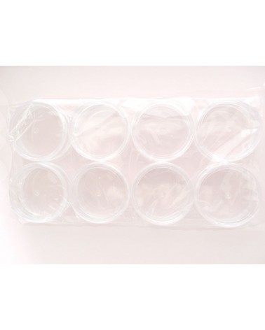Boîte ronde en plastique de  50mm de diamètre  x 1 ou pack de 8