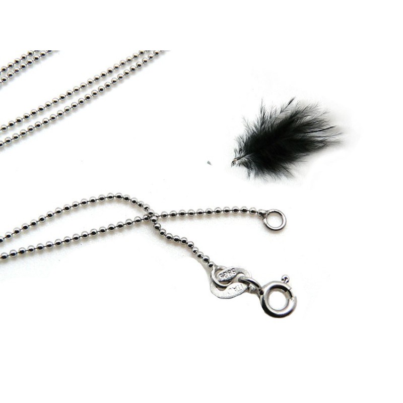 Chaîne boule 1mm Argent 925 44.5cm x1