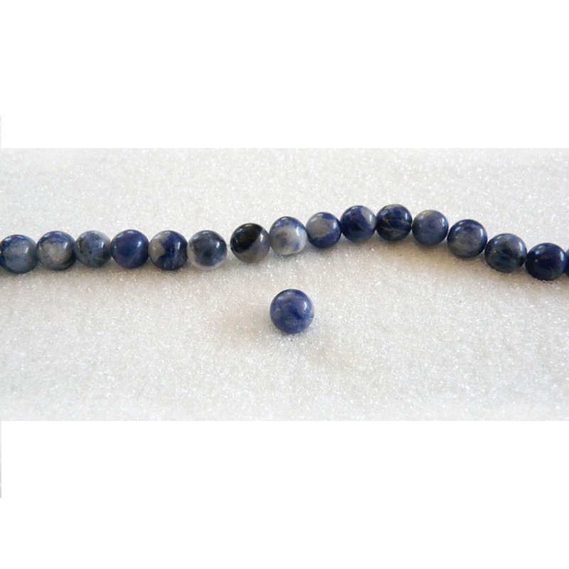  Sodalite 4mm lisse  BLEU X 20