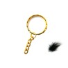 Porte clef métal  anneau 28mm doré X 1