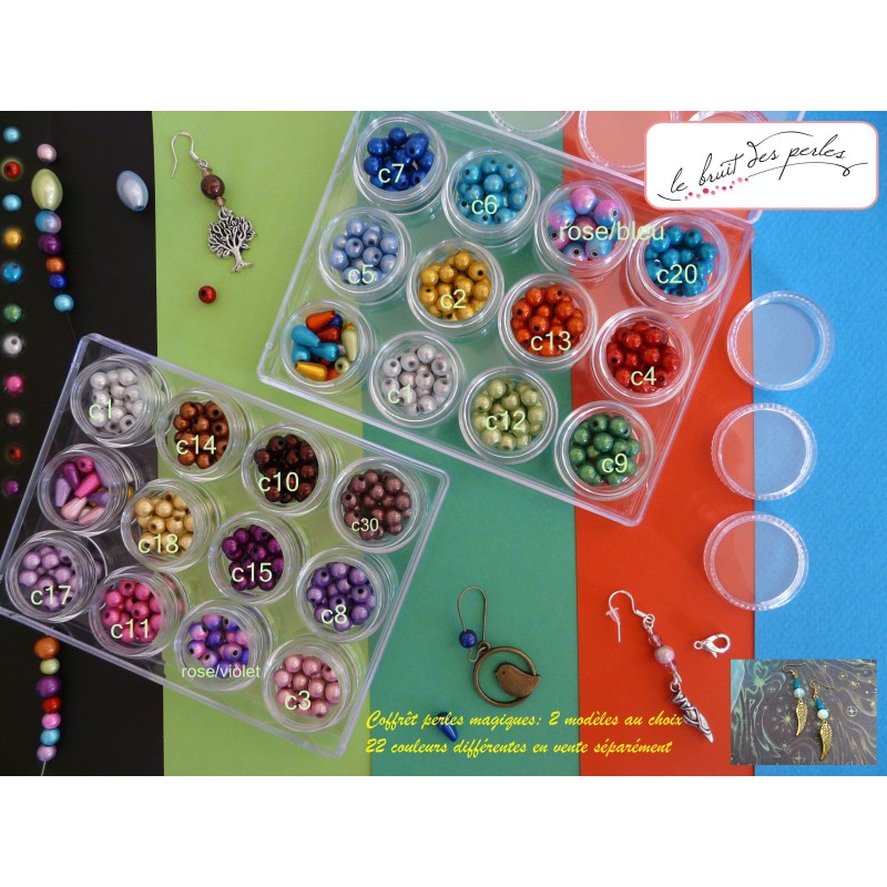 Perles magiques 6mm Violet 1 lilas   par 25 ou 150