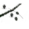 Crâne  hématite 10x8mm noir X1