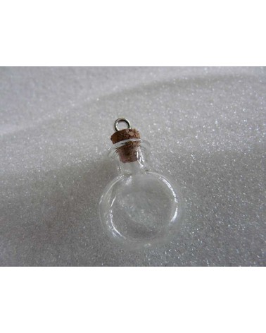 Flacon miniature en verre à suspendre CARAFE 29x19x10mm