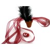 Ruban organza 10mm prune rouge X 3 M