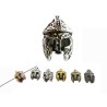 Heaume de chevalier 14X10mm argenté