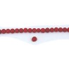 perles en corail rouge 6mm