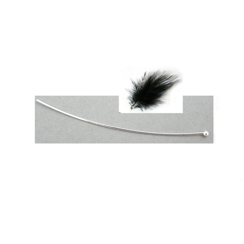 Clous très fins 50mm tête fine argentés X 50