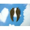 Breloque Aile 30mm bronze X1