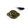 Intercalaire ROSE 23x17mm bronze X1