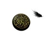 palet 25mm antique noir et or x1