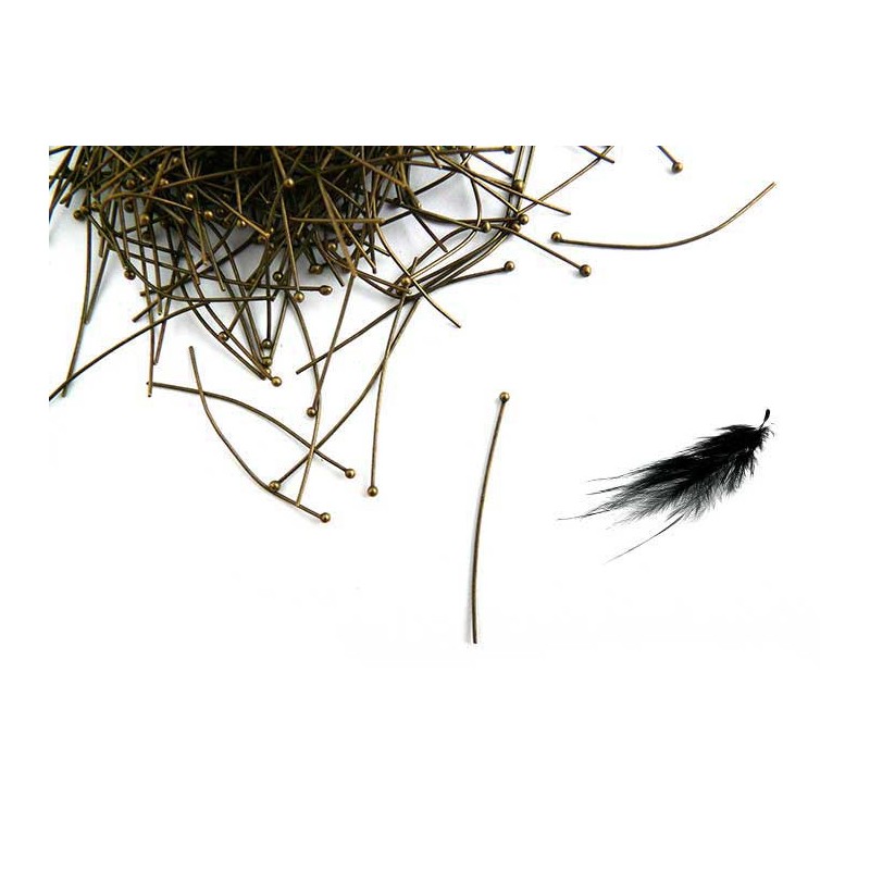 Clous 35mm à boule bronze X 50