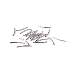 Tube lisse 24.5 X 2mm platine x 5