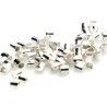Tubes à écraser 3x3 mm argenté X 50 tubes
