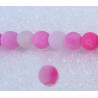 Agate cracked 4mm fuchsia rose X 20