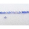 Agate dépolie 4mm Bleu blanc X 20