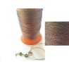 Fil métallisé doré rose bleu