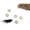 Anneaux ouverts 3.2mm doré satiné x 10