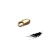 Fermoir mousqueton 10x4mm doré satiné X1