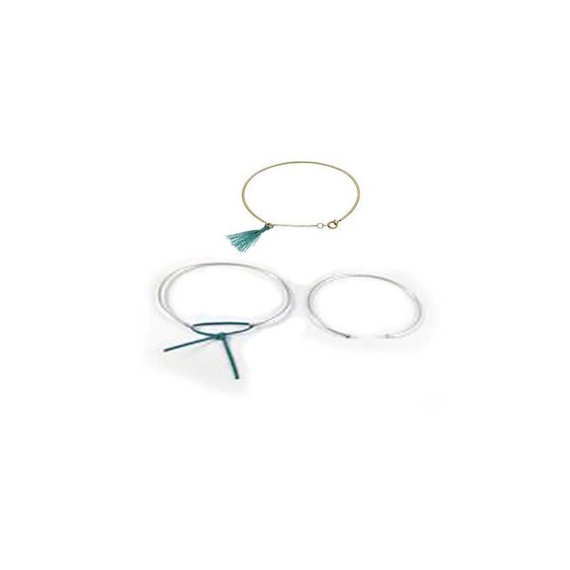 Bracelet jonc 56mm plaqué argent X 1