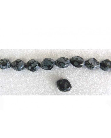 Obsidienne mouchetée 10x4mm x5