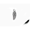 Breloque aile angel x 18mm argenté X1