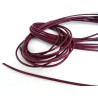 Cordon cuir  de Vachette Rose framboise 2mm x 105 cm x1