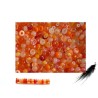 Rocaille 2,3mm mélange CORAIL orange x 10g