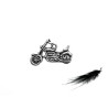 Breloque moto harley argenté vieilli X 1