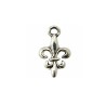 Breloque lys 15mm argenté vieilli X 1