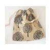 Sac toile imprimé arbres 15cm X1