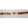 Agate dentelle 4mm facettée mix ocre x  20