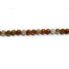 Agate dentelle 4mm facettée mix ocre x  20