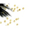 Perles à écraser laiton doré 3mm x 25