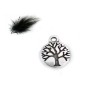 Breloque arbre de vie 12mm argenté vieilli