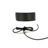 Cordon ciré tressé  NOIR 1mm X 3M
