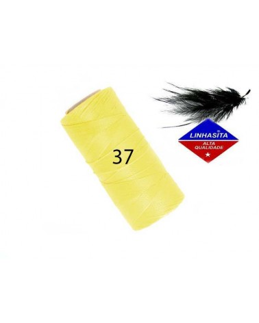 Fil ciré 0.5MM Linhasita Yellow (37) X 5M