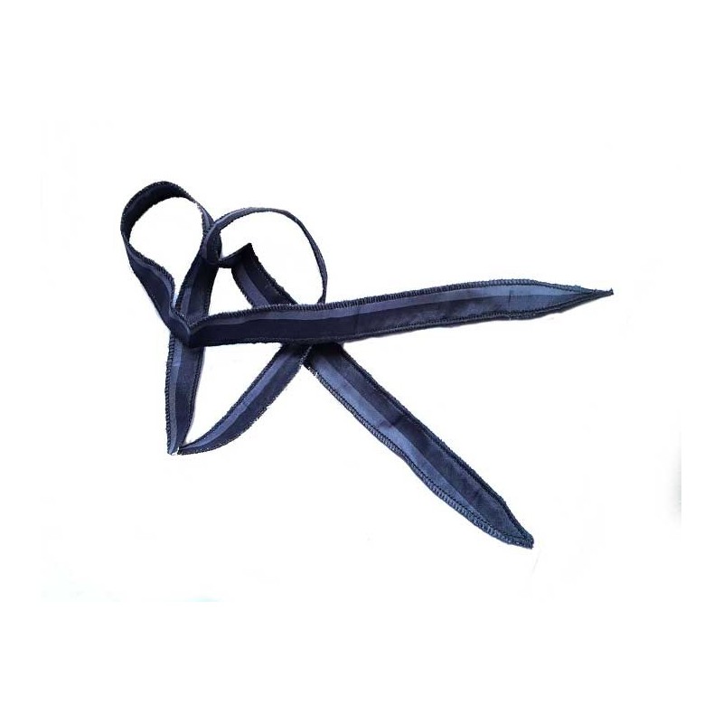 Ruban pure soie teint à la main Bronze environ 90cm